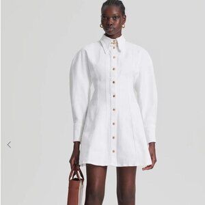 Scanlan Theodore Denim Cocoon Sleeve Mini Dress – US 4 / AU 8